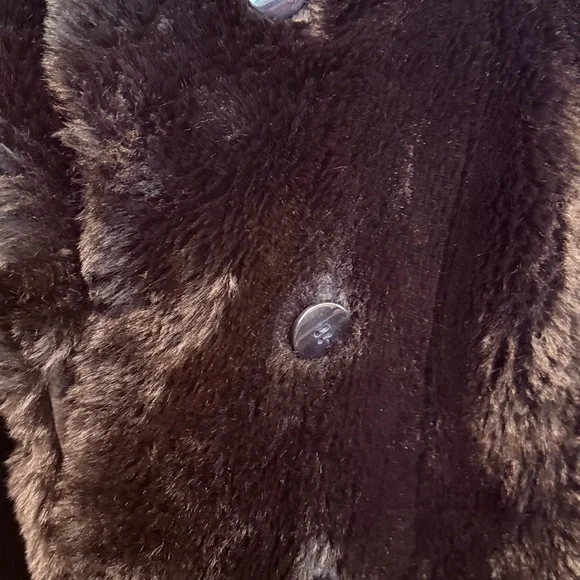 Wilsons Leather Faux Fur Black Teddy Jacket - Picture 3 of 4